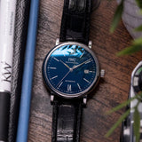 IWC Portofino '150 Years Edition' Automatic Blue Dial Black Leather Strap Watch for Men - IW356518 Buy Now By IWC