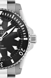 Gucci Dive Automatic Black Dial Silver Steel Strap Watch for Men - YA136353 Buy Now By Gucci