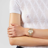 Versace Virtus Quartz White Dial Two Tone Steel Strap Watch for Women - VEHC00519 Buy Now By Versace