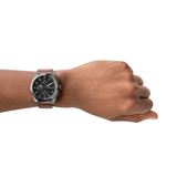 Fossil Everett Chronograph Grey Dial Brown Leather Strap Watch for Men - FS5799 Buy Now By Fossil