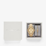 Michael Kors Tibby Pave Gold Dial Gold Steel Strap Watch for Women - MK1057 Buy Now By Michael Kors