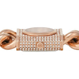 Michael Kors Chain Lock Three-Hand Rose Gold Dial Rose Gold Steel Strap Watch for Women - MK4827 Buy Now By Michael Kors