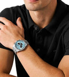 Michael Kors Lexington Chronograph Blue Dial Silver Steel Strap Watch for Men - MK9165 Buy Now By Michael Kors