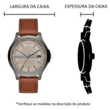 Armani Exchange Hampton Chronograph Grey Dial Brown Leather Strap Watch For Men - AX2414 Buy Now By Armani Exchange