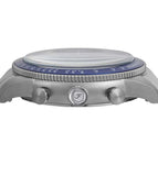 Fossil Sport Tourer Chronograph Blue Dial Silver Steel Strap Watch for Men - FS6047 Buy Now By Fossil