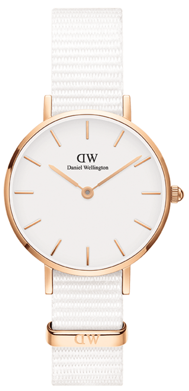 Daniel Wellington Classic Petite Dover White Dial White Nylon Strap Watch For Women - DW00100313 Buy Now By Daniel Wellington