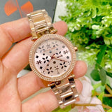 Michael Kors Parker Rose Gold Dial Steel Strap Watch for Women - MK6470 Buy Now By Michael Kors