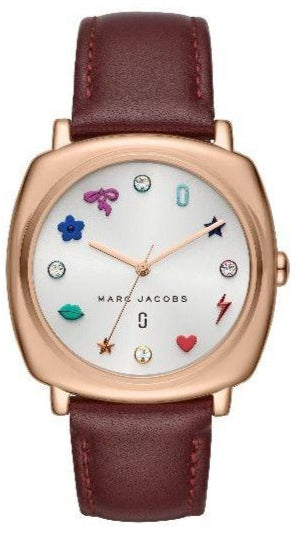 Marc Jacobs Mandy White Dial Brown Leather Strap Watch for Women - MJ1598 Buy Now By Marc Jacobs