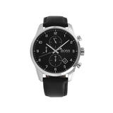 Hugo Boss Skymaster Black Dial Black Leather Strap Watch for Men - 1513782 Buy Now By Hugo Boss
