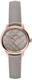 Burberry The Classic Quartz Grey Dial Grey Leather Strap Watch For Women - BU10119 Buy Now By Burberry