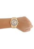 Michael Kors Layton Pave Blue Dial Gold Steel Strap Watch for Women - MK6243 Buy Now By Michael Kors