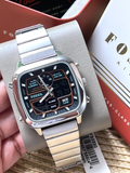 Fossil Retro Analog-Digital Black Dial Silver Steel Strap Watch for Men - FS5890 Buy Now By Fossil