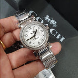 Coach Madison White Dial Silver Steel Strap Watch for Women - 14502396 Buy Now By Coach