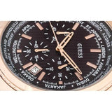 Guess Pursuit Chronograph Brown Dial Brown Leather Strap Watch for Men - W0500G3 Buy Now By Guess