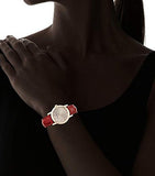 Burberry The City Gold Dial Red Leather Strap Watch for Women - BU9140 Buy Now By Burberry