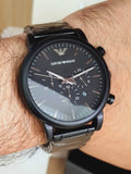 Emporio Armani Luigi Chronograph Black Dial Black Stainless Steel Watch For Men - AR1895 Buy Now By Emporio Armani