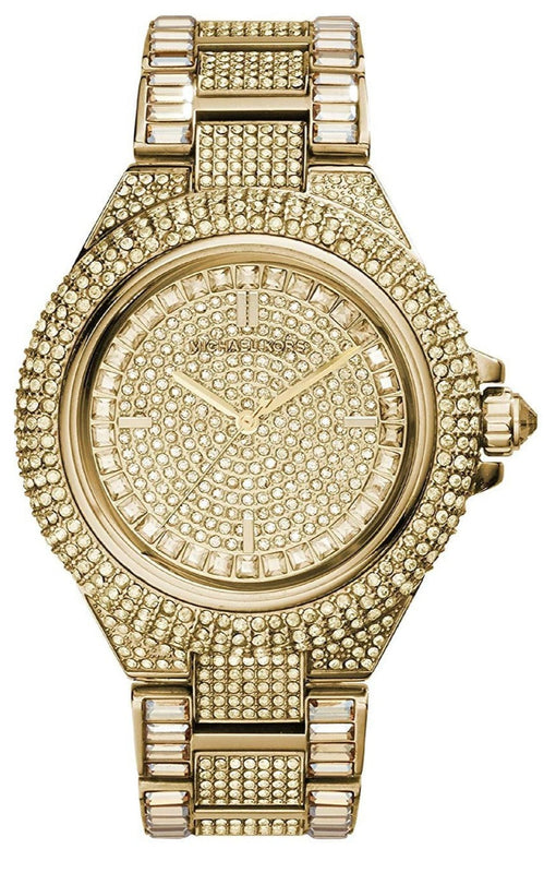 Michael Kors Camille Diamonds Gold Dial Gold Steel Strap Watch for Women - MK5720 Buy Now By Michael Kors