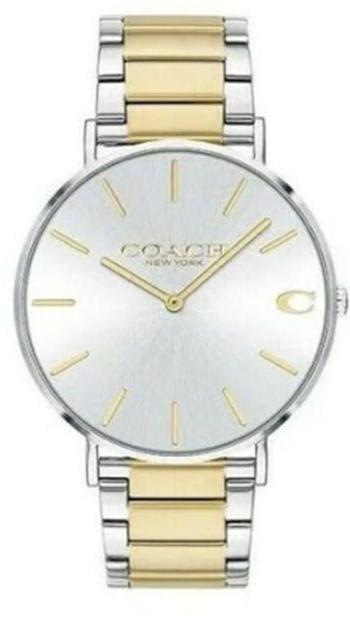 Coach Business Analog Silver Dial Two Tone Steel Strap Watch for Men - 14602432 Buy Now By Coach
