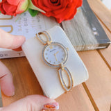 Bulova Crystal Collection Mother of Pearl Dial Gold Steel Strap Watch for Women - 98L225 Buy Now By Bulova