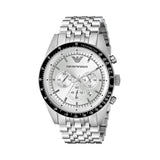 Emporio Armani Sportivo Chronograph Silver Dial Silver Steel Strap Watch For Men - AR6073 Buy Now By Emporio Armani
