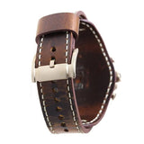 Fossil Nate Chronograph Blue Dial Brown Leather Strap Watch for Men - JR1505 Buy Now By Fossil