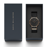 Daniel Wellington Classic Cornwall Black Dial Black NATO Strap Watch For Women - DW00100150 Buy Now By Daniel Wellington