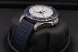 Breitling Superocean II Automatic 42mm White Dial Blue Rubber Strap Watch for Men - A17366D81A1S2 Buy Now By Breitling