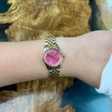 Michael Kors Lexington Quartz Pink Dial Gold Steel Strap Watch For Women - MK3270 Buy Now By Michael Kors