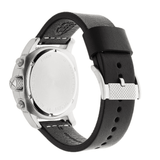 Fossil Modern Machine Chronograph Black Dial Black Leather Strap Watch for Men - FS4928 Buy Now By Fossil