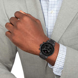 Tommy Hilfiger Tyson Chronograph Black Dial Black Steel Strap Watch For Men - 1710590 Buy Now By Tommy Hilfiger