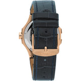 Maserati Potenza 42mm Rose Gold & Blue Dial Blue Leather Strap Watch For Men - R8851108027 Buy Now By Maserati
