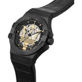 Maserati Potenza Skeleton Limited Edition Black Dial Black Leather Strap Watch For Men - R8821108027 Buy Now By Maserati