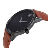 Movado Museum Classic Black Dial Brown Leather Strap Watch for Men - 0607198 Buy Now By Movado