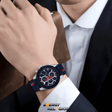 Tommy Hilfiger Clark Chronograph Blue Dial Black Leather Strap Watch For Men - 1792083 Buy Now By Tommy Hilfiger