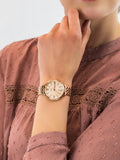 Fossil Jacqueline Rose Gold Dial Rose Gold Steel Strap Watch for Women - ES3435 Buy Now By Fossil