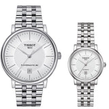 Tissot T Classic Carson Premium Powermatic 80 White Dial Silver Steel Strap Watch For Men - T122.407.11.031.00 Buy Now By Tissot
