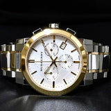 Burberry The City White Dial Two Tone Steel Strap Watch for Men - BU9751 Buy Now By Burberry