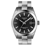 Tissot Gentleman Powermatic 80 Silicium Black Dial Silver Steel Strap Watch For Men - T127.407.11.051.00 Buy Now By Tissot