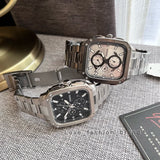 Fossil Inscription Multifunction Black Dial Silver Steel Strap Watch for Men - BQ2655 Buy Now By Fossil