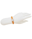 Gucci G-Frame Square Mother of Pearl Orange Dial Orange Leather Strap Watch For Women - YA128532 Buy Now By Gucci