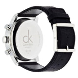 Calvin Klein City Chronograph Black Dial Black Leather Strap Watch for Men - K2G271CX Buy Now By Calvin Klein