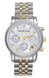 Michael Kors Ritz Chronograph White Dial Two Tone Steel Strap Watch for Women - MK5057 Buy Now By Michael Kors
