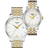 Tissot T Classic Tradition White Dial Two Tone Mesh Bracelet Watch for Women - T063.210.22.037.00 Buy Now By Tissot