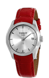 Tissot Couturier Lady Silver Dial Red Leather Strap Watch for Women - T035.210.16.031.01 Buy Now By Tissot