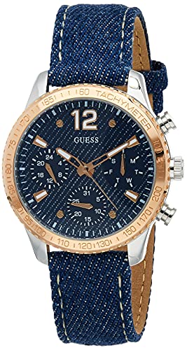 Guess Marina Chronograph Blue Dial Blue Denim Strap Watch For Women - W1057L1 Buy Now By Guess