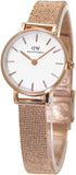Daniel Wellington Petite Pressed Melrose White Dial Gold Mesh Bracelet Watch For Women - DW00100447 Buy Now By Daniel Wellington