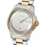 Gucci G Timeless Silver Dial Two Tone Steel Strap Watch For Men - YA126447 Buy Now By Gucci