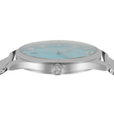 Gucci G-Timeless Turquiose Mother of Pearl Dial Silver Mesh Bracelet Watch For Women - YA1264039 Buy Now By Gucci