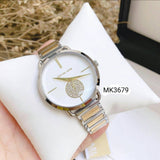 Michael Kors Silver Dial Two Tone Steel Strap Watch for Women - MK3679 Buy Now By Michael Kors