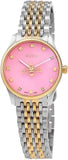Gucci G Timeless Quartz Pink Dial Two Tone Steel Strap Watch For Women - YA1265030 Buy Now By Gucci